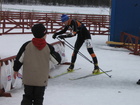 Janne Virkki maalissa 30 km jälkeen..
